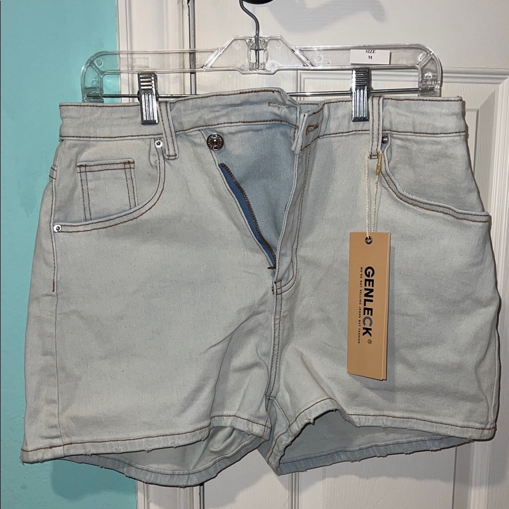 Women's Light Gray Jean Shorts